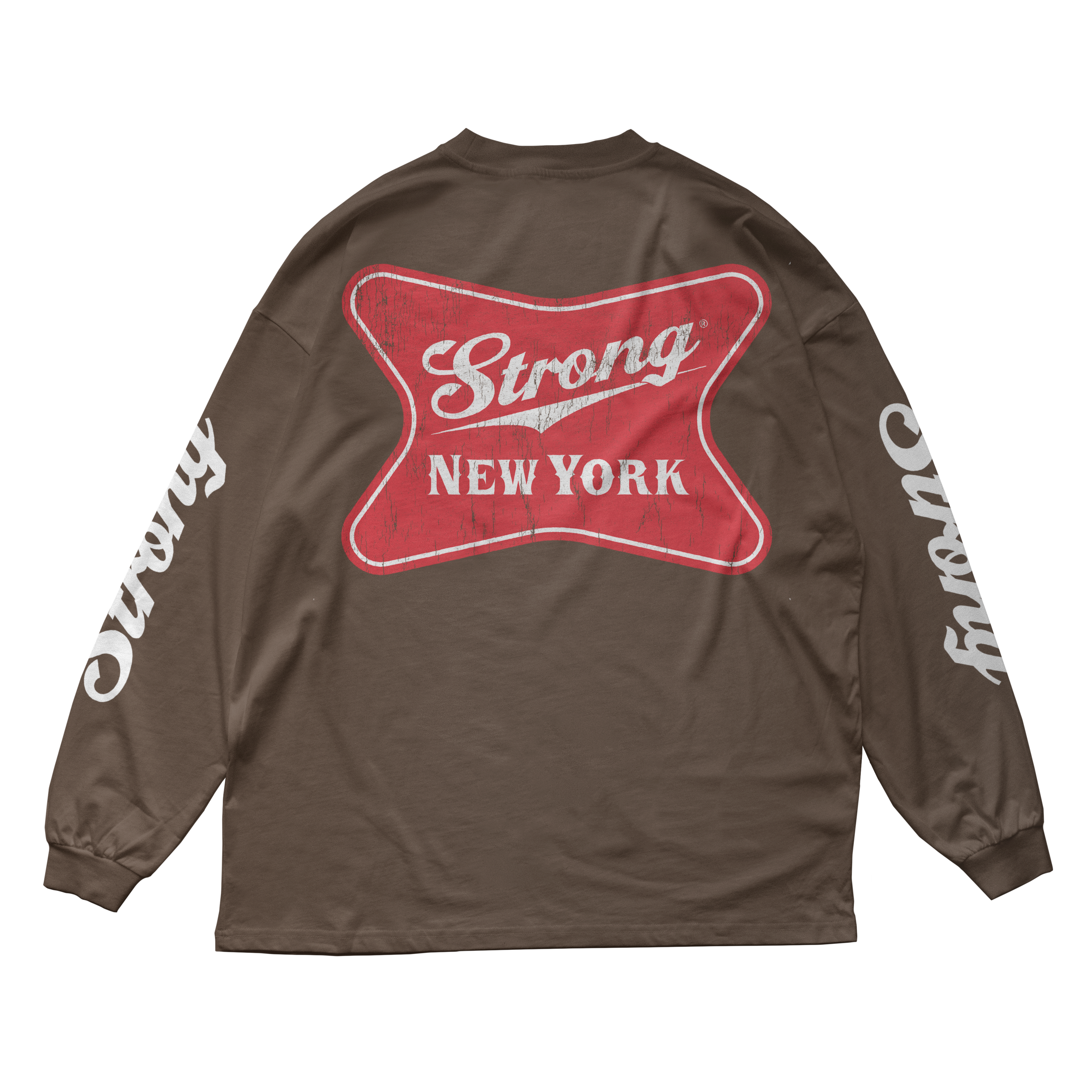 Strong New York Long Sleeve Badge Tee