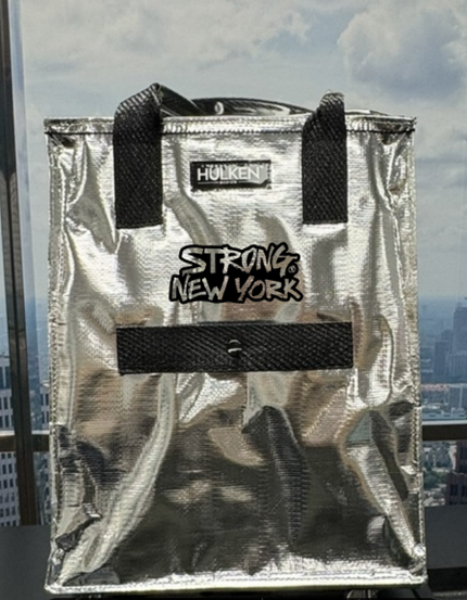 Strong New York Silver Logo Hulken Bag