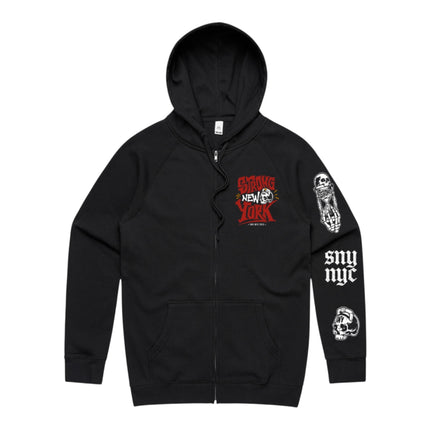Rather Die Strong Zip Up Hoodie