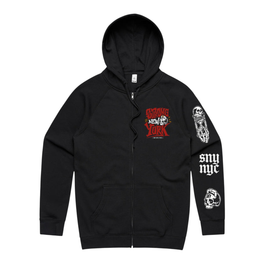 Rather Die Strong Zip Up Hoodie