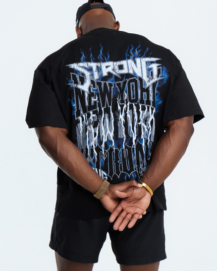 Blue Flame Burnout Tee