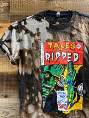 Custom Tie-Dye Tales of the Ripped Crop Tee