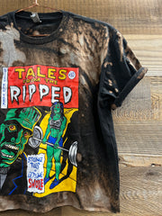 Custom Tie-Dye Tales of the Ripped Crop Tee
