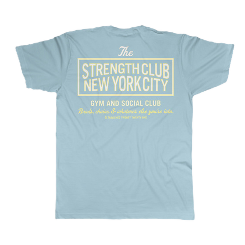 The Strength Club x Goodlife Feather Heather Scallop Crew