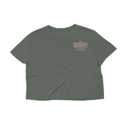 The Strength Club x Goodlife Women's Sun-Faded Slub Crop Tee